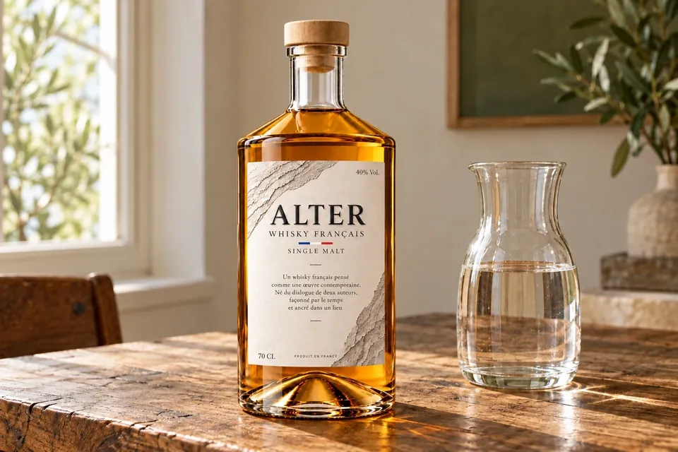 ALTER sur une table avec une carafe d’eau