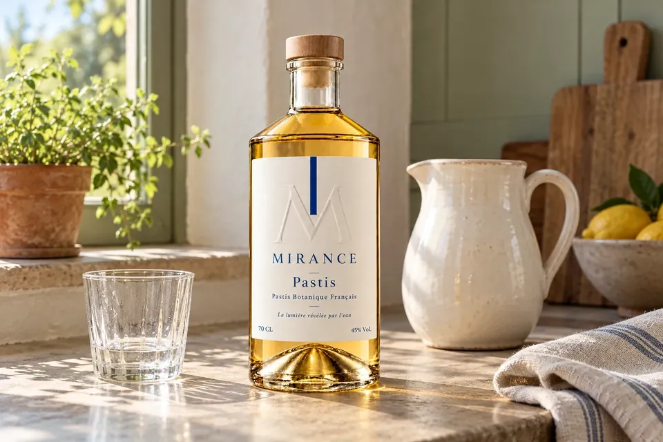 MIRANCE sur un comptoir de cuisine avec un pichet